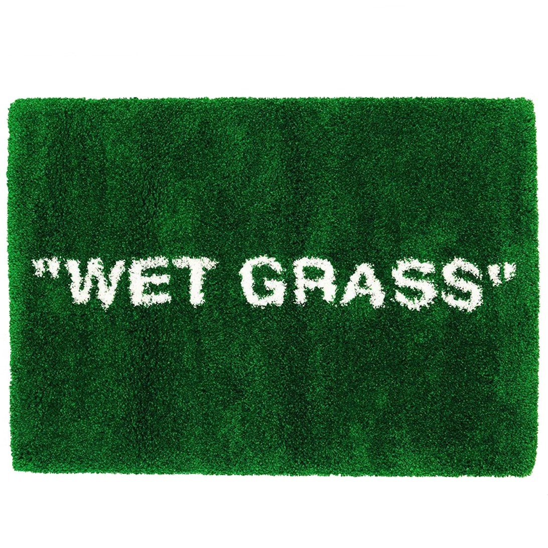 Virgil Abloh x IKEA MARKERAD “Wet Grass” Rug 195x132 CM Green ...